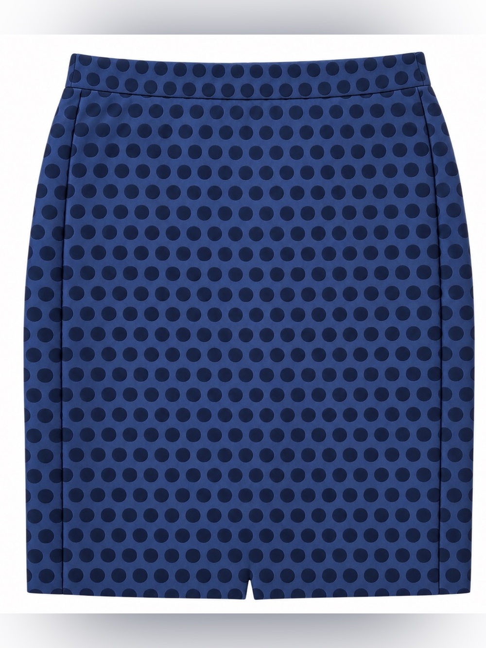 J. Crew The Pencil Skirt Navy Polka Dot Jacquard